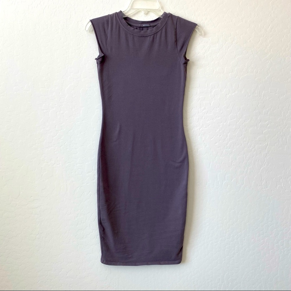 LA MADE Bodycon T-Shirt Dress Gray Size Small